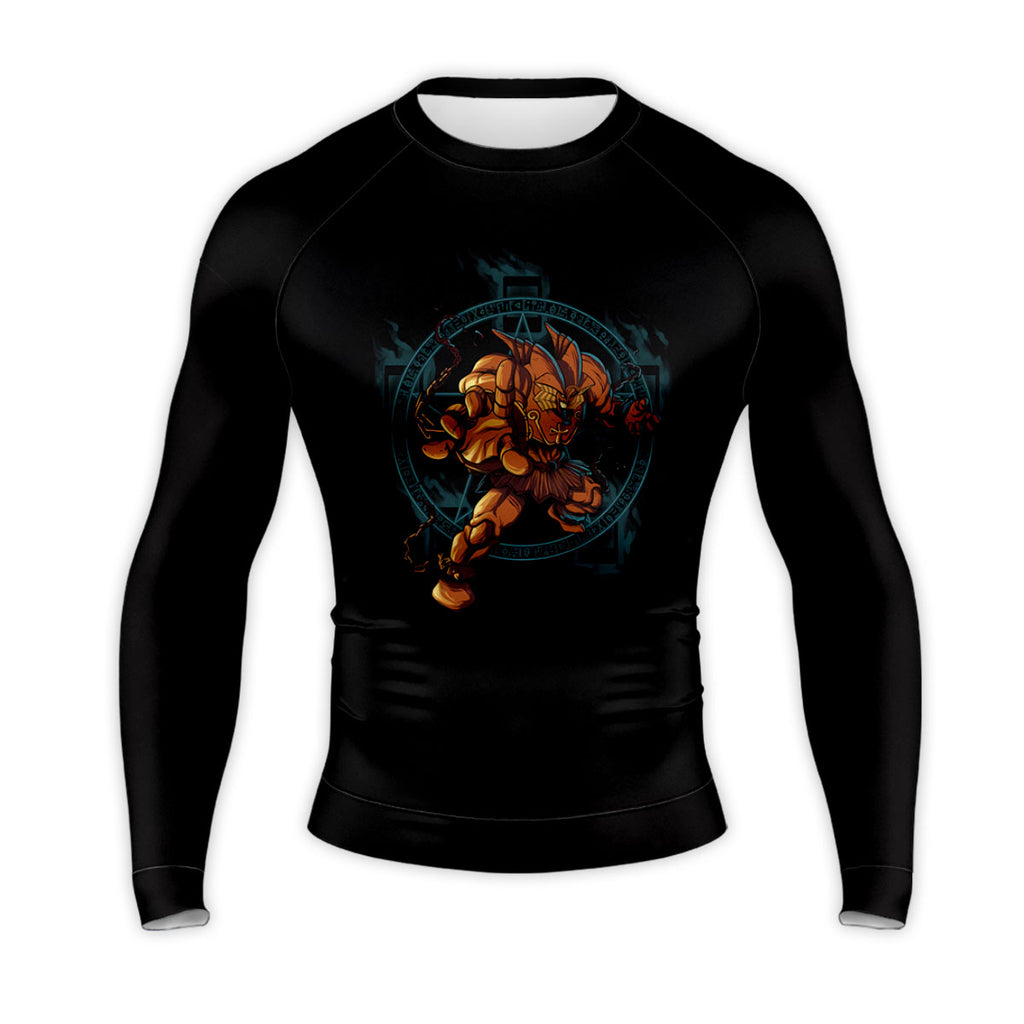 Yugioh Wicked God Standing Before Orange Emblem Anime Apparel