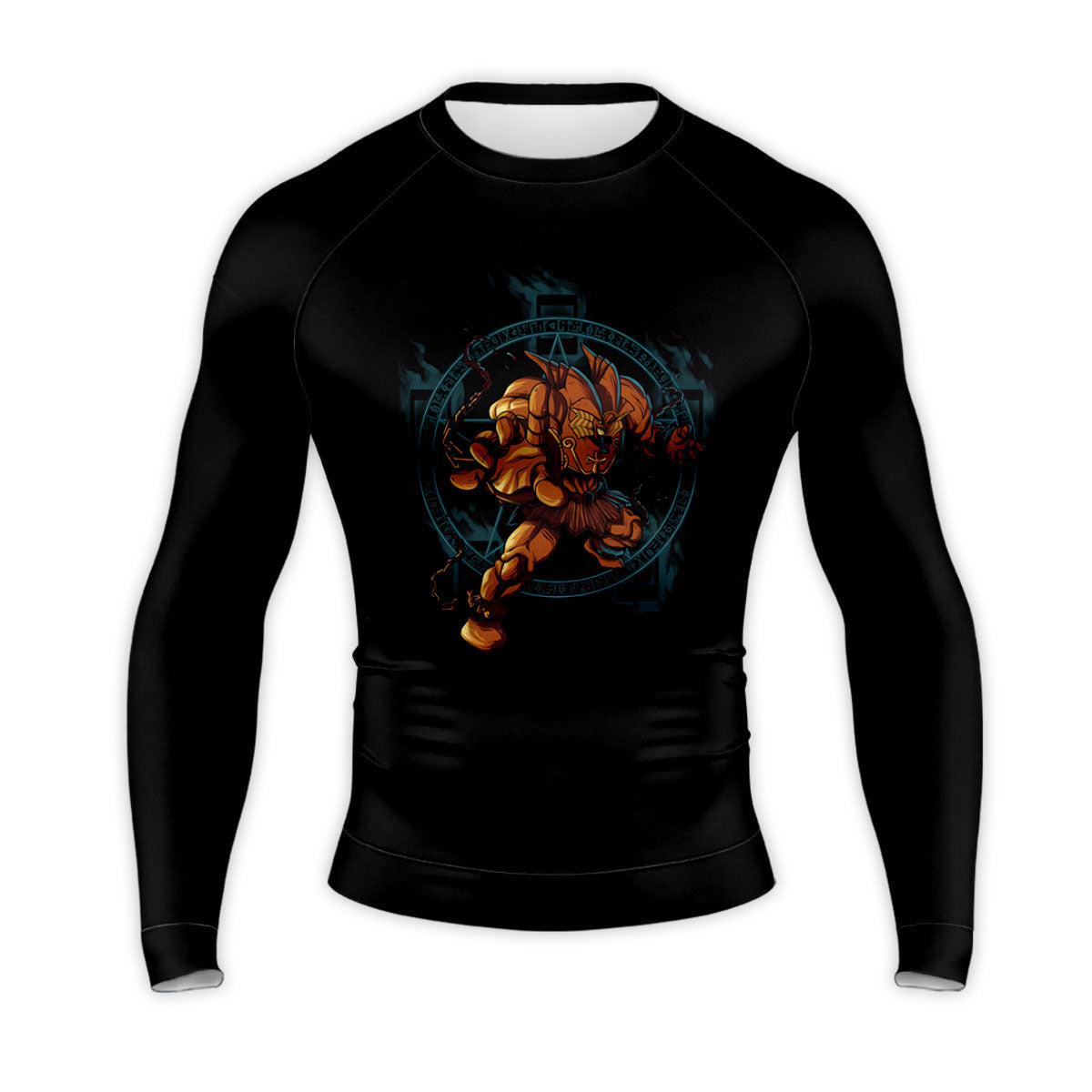 Yugioh Wicked God Standing Before Orange Emblem Anime Apparel