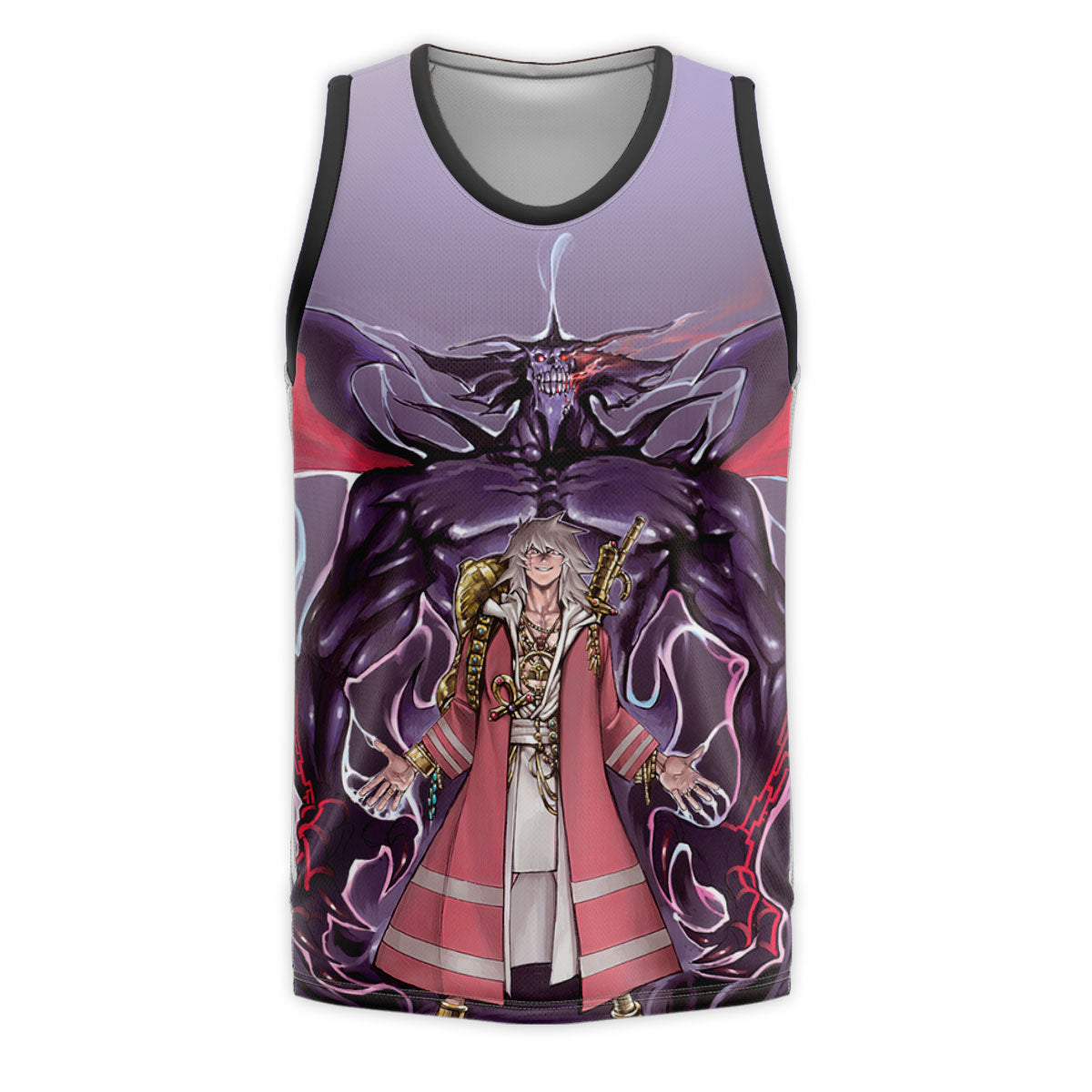 Yugioh Yami Bakura Cloaked In Dark Demonic Purple Anime Apparel