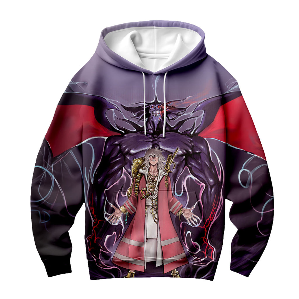 Yugioh Yami Bakura Cloaked In Dark Demonic Purple Anime Apparel