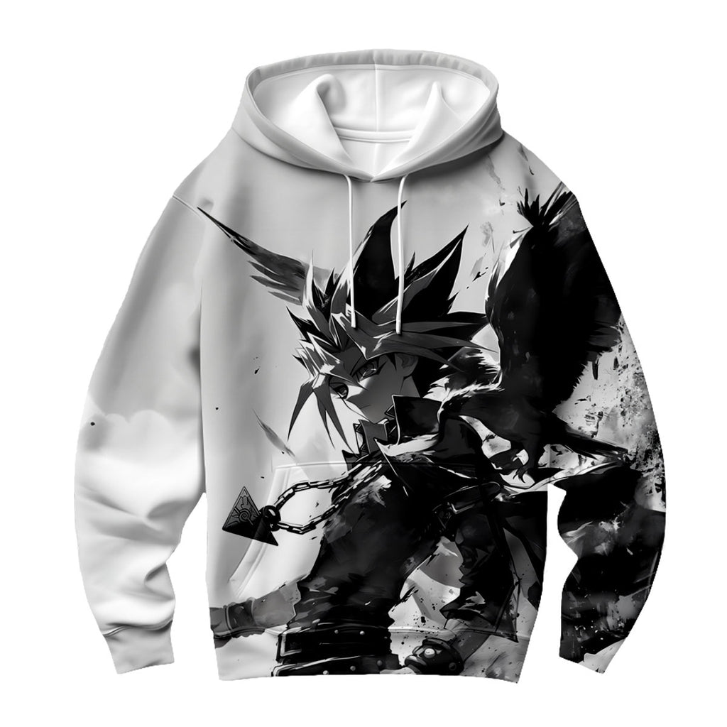 Yugioh Yami Yugi And Crow Monochrome Battle Stance Anime Apparel