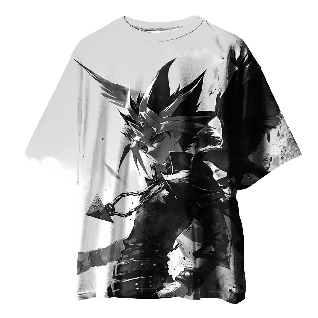 Yugioh Yami Yugi And Crow Monochrome Battle Stance Anime Apparel
