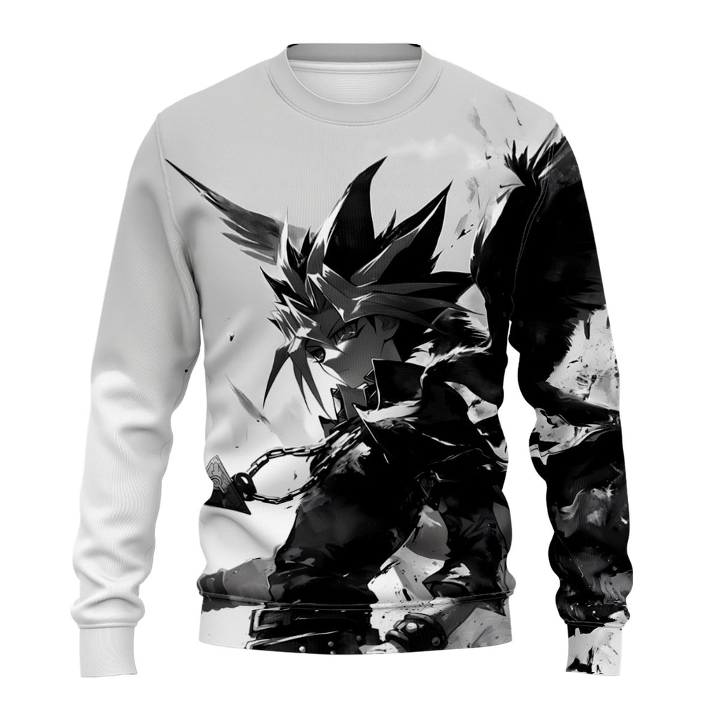 Yugioh Yami Yugi And Crow Monochrome Battle Stance Anime Apparel