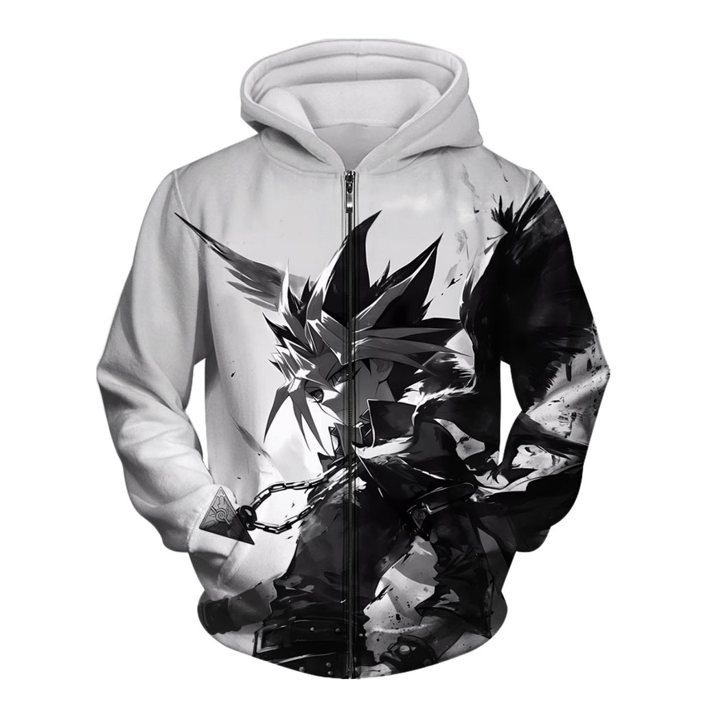 Yugioh Yami Yugi And Crow Monochrome Battle Stance Anime Apparel
