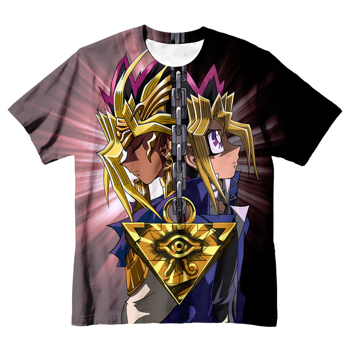 Yugioh Yami Yugi And Yugi Muto Confronting Each Other In Duel Anime Apparel