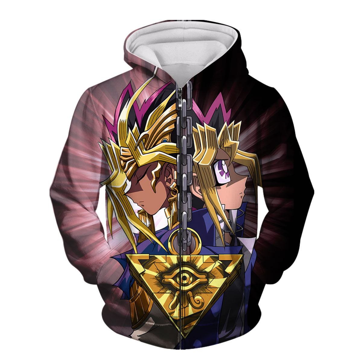 Yugioh Yami Yugi And Yugi Muto Confronting Each Other In Duel Anime Apparel