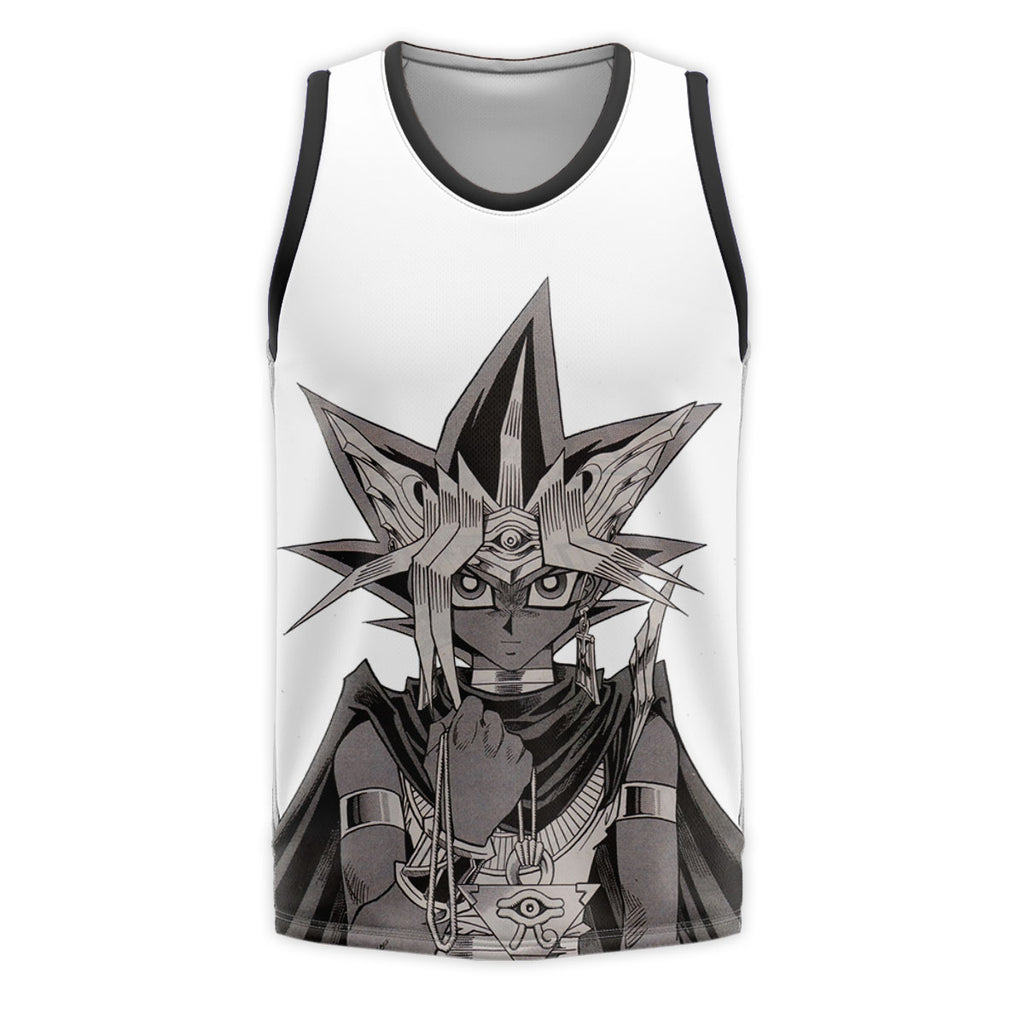 Yugioh Yami Yugi Black And White Manga Portrait Anime Apparel