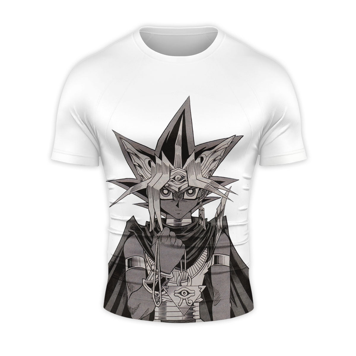 Yugioh Yami Yugi Black And White Manga Portrait Anime Apparel