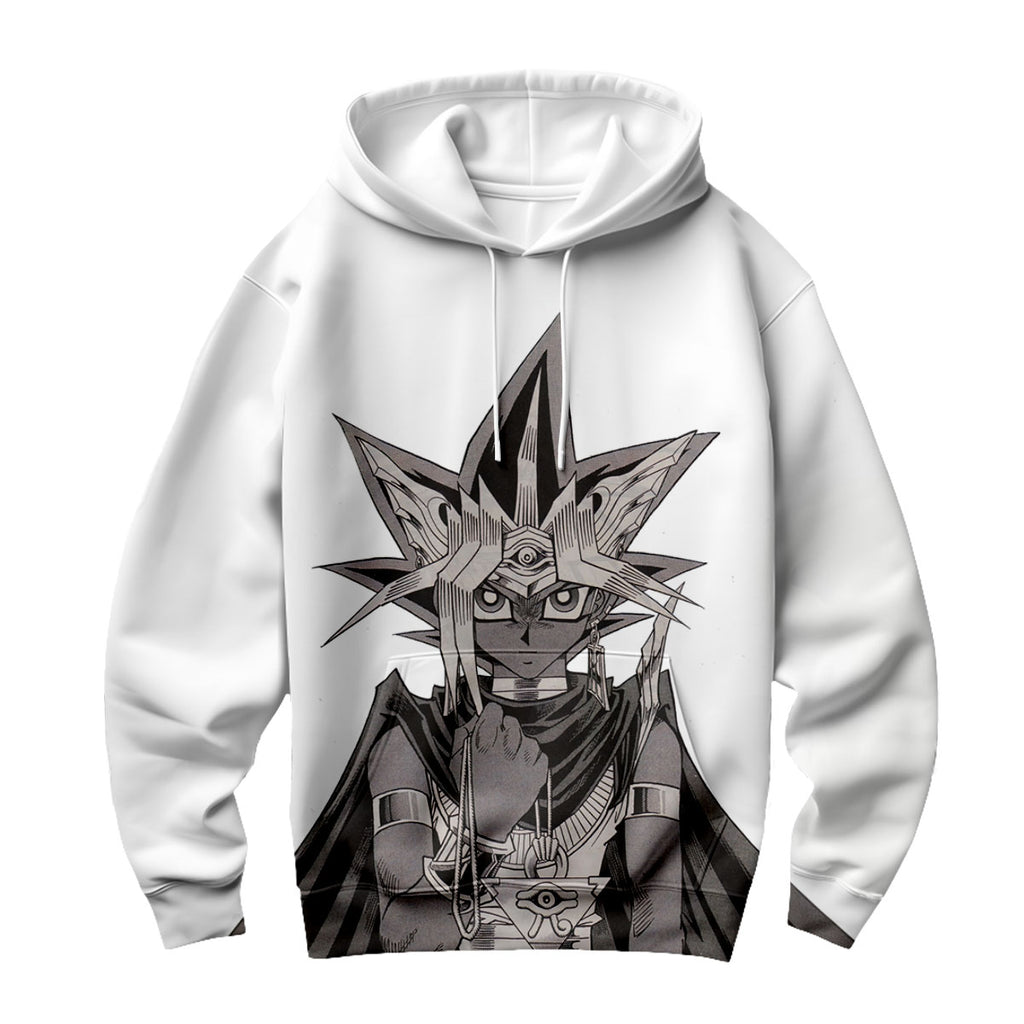 Yugioh Yami Yugi Black And White Manga Portrait Anime Apparel