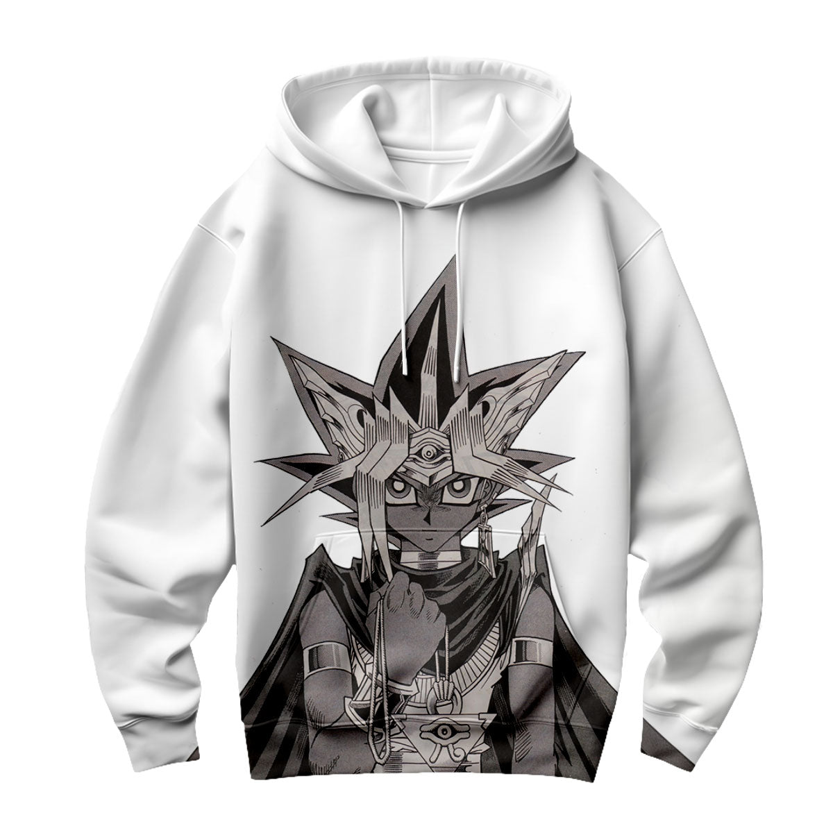 Yugioh Yami Yugi Black And White Manga Portrait Anime Apparel