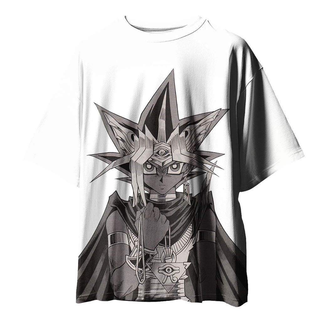 Yugioh Yami Yugi Black And White Manga Portrait Anime Apparel