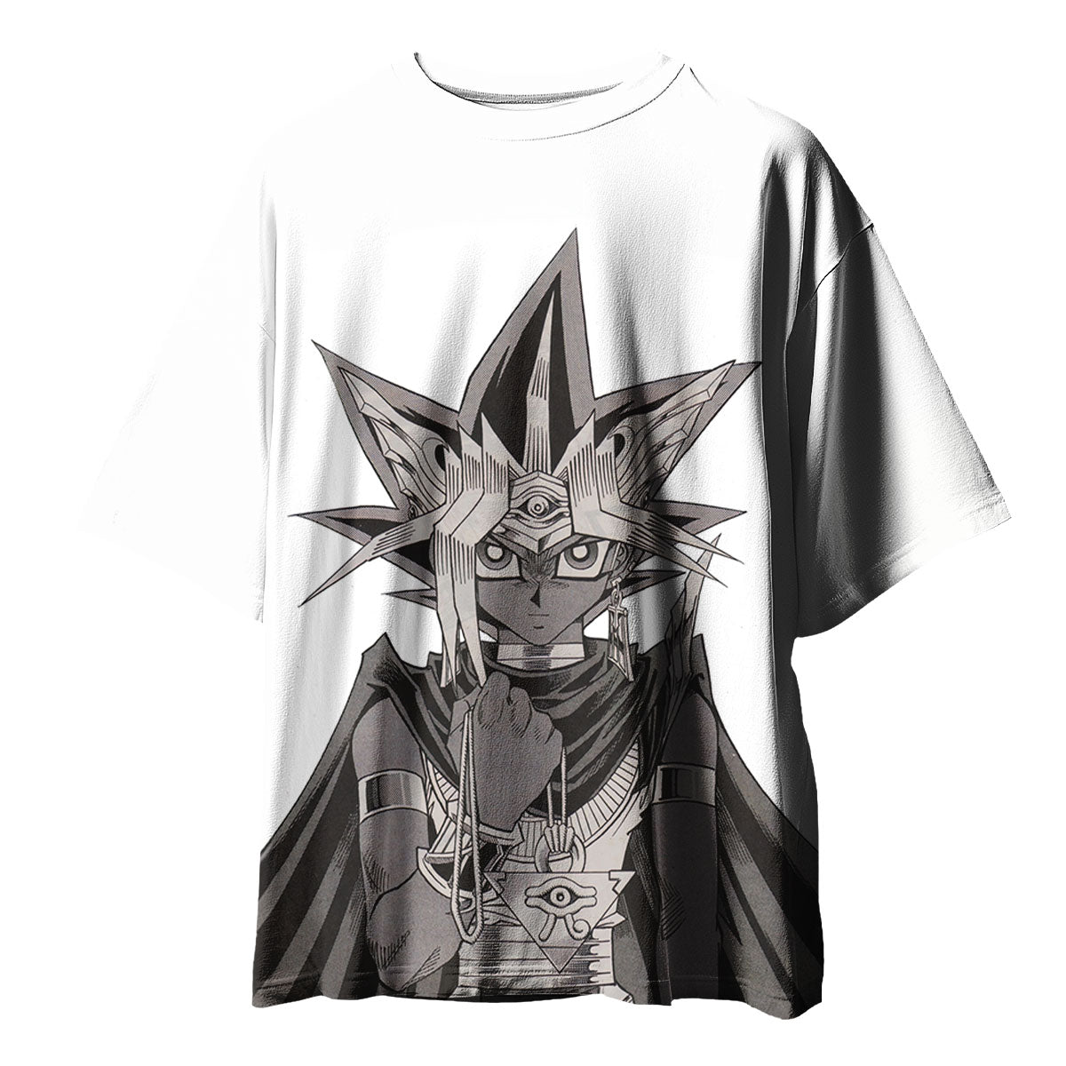 Yugioh Yami Yugi Black And White Manga Portrait Anime Apparel