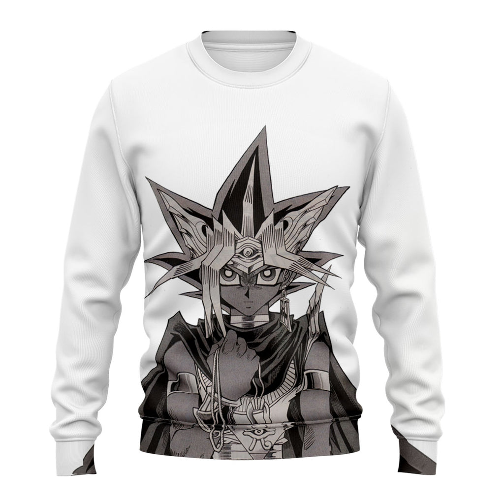 Yugioh Yami Yugi Black And White Manga Portrait Anime Apparel