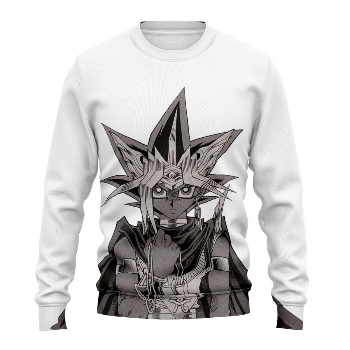 Yugioh Yami Yugi Black And White Manga Portrait Anime Apparel