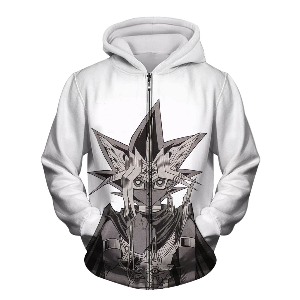 Yugioh Yami Yugi Black And White Manga Portrait Anime Apparel