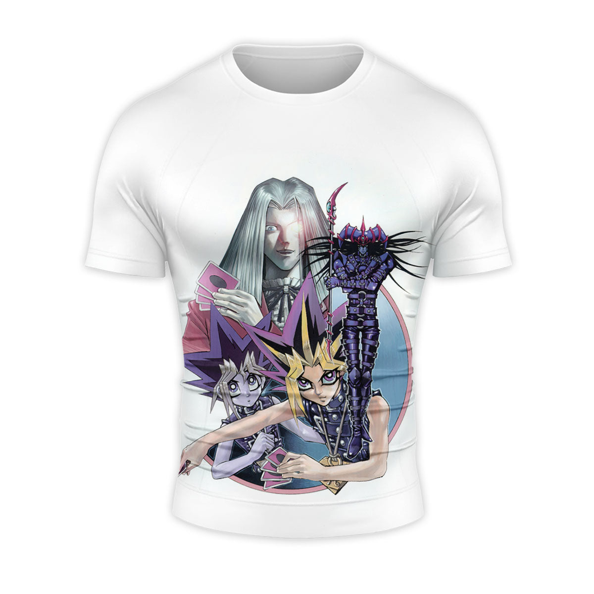 Yugioh Yami Yugi Confronting Blue Rival Enemy Anime Apparel