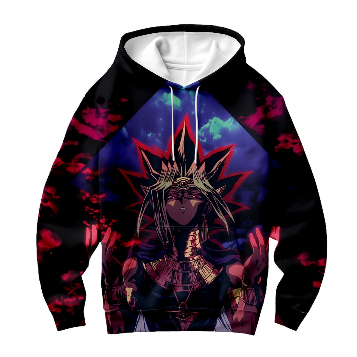 Yugioh Yami Yugi Engulfed In Crimson Aura Energy Anime Apparel