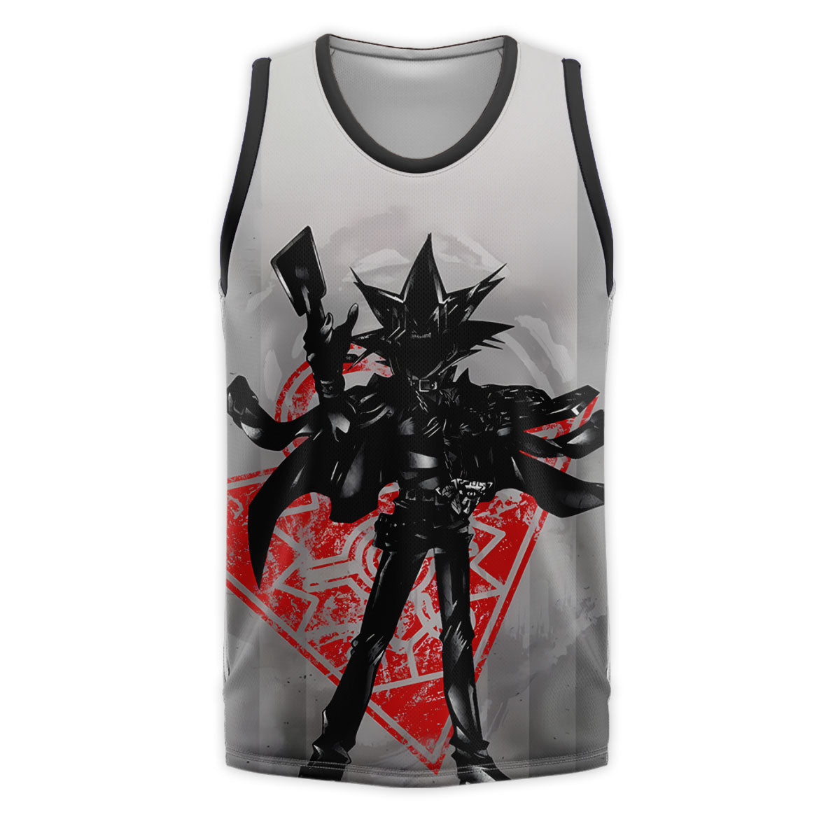 Yugioh Yami Yugi Holding Black And Red Card Standing Anime Apparel