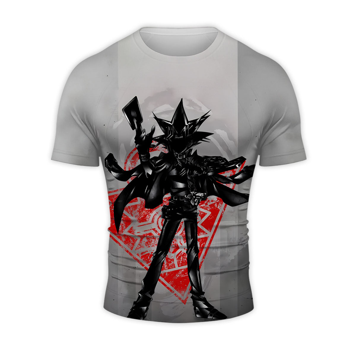 Yugioh Yami Yugi Holding Black And Red Card Standing Anime Apparel