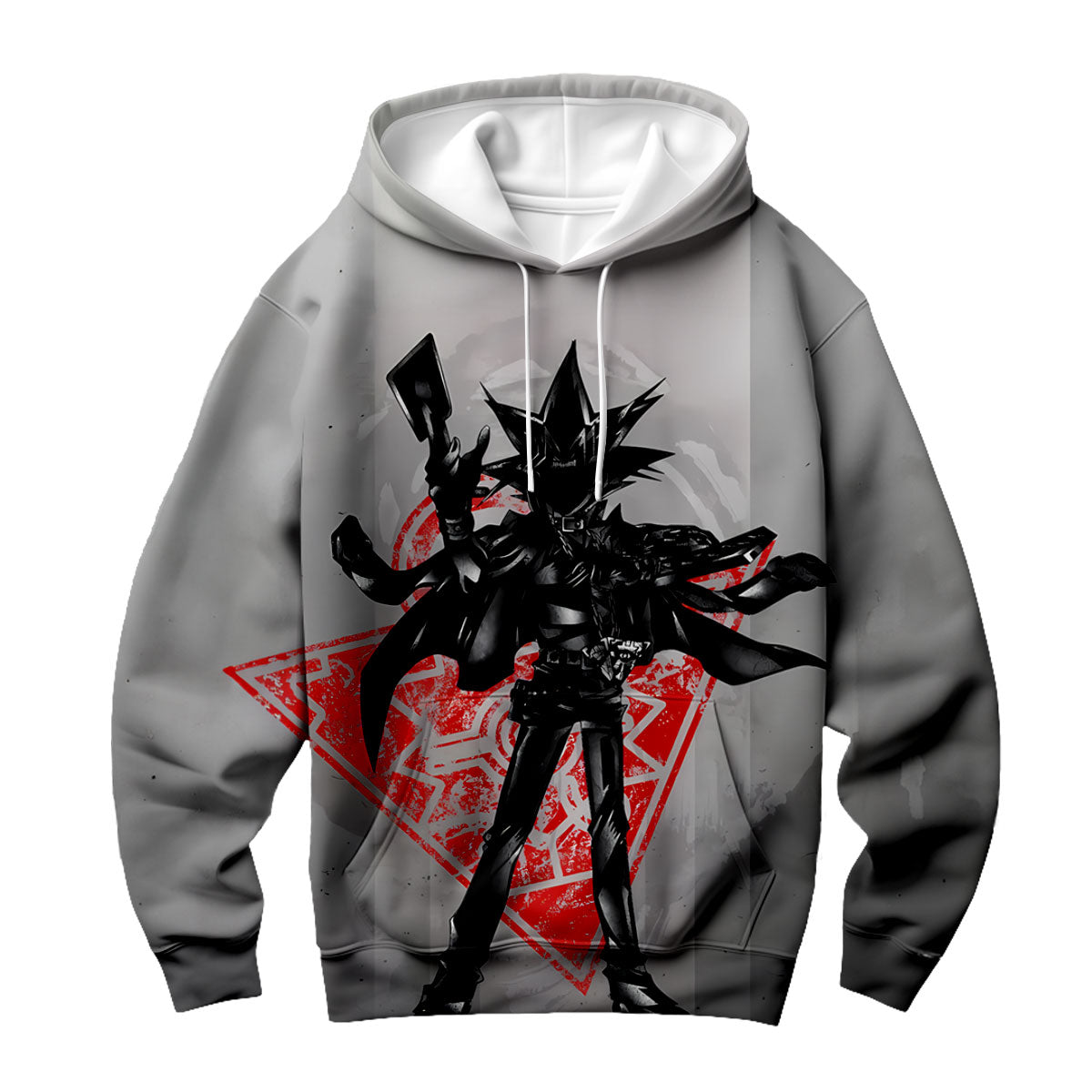 Yugioh Yami Yugi Holding Black And Red Card Standing Anime Apparel