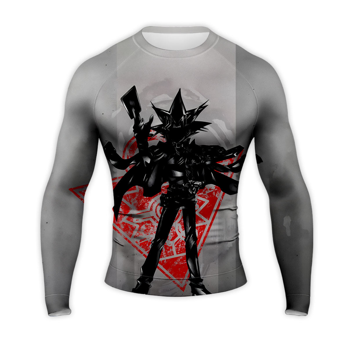 Yugioh Yami Yugi Holding Black And Red Card Standing Anime Apparel