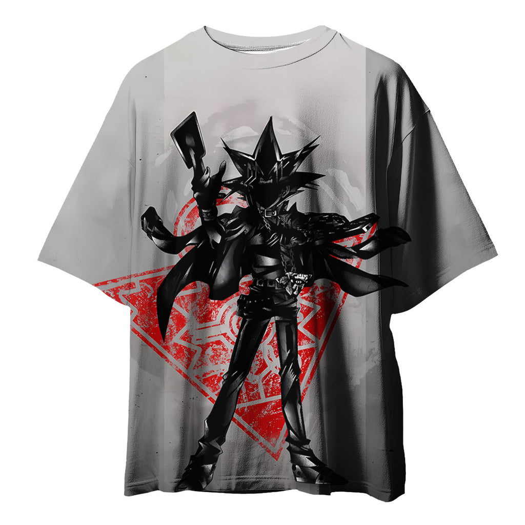 Yugioh Yami Yugi Holding Black And Red Card Standing Anime Apparel
