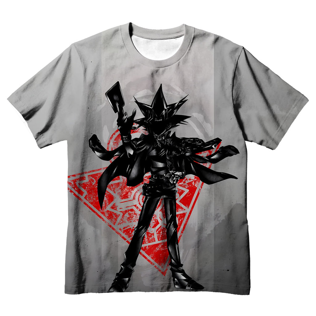 Yugioh Yami Yugi Holding Black And Red Card Standing Anime Apparel