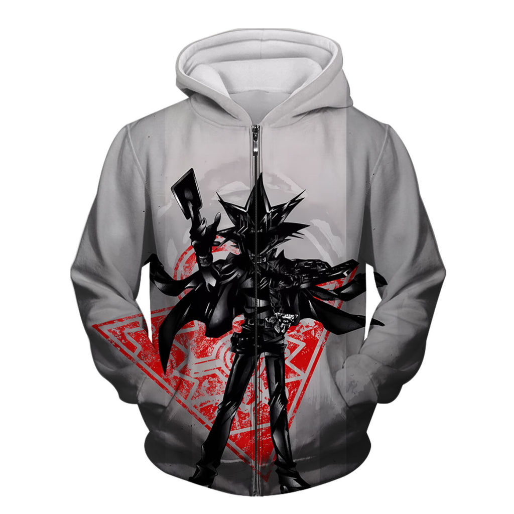 Yugioh Yami Yugi Holding Black And Red Card Standing Anime Apparel
