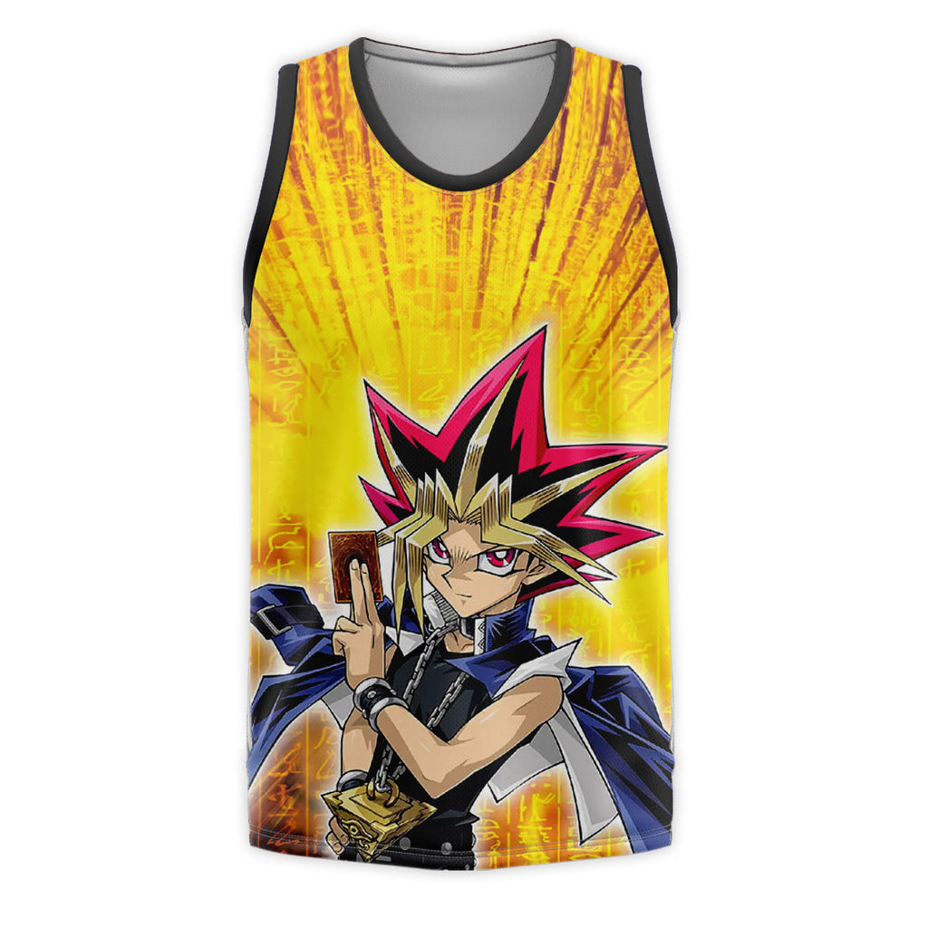 Yugioh Yami Yugi Holding Yellow Card Anime Apparel