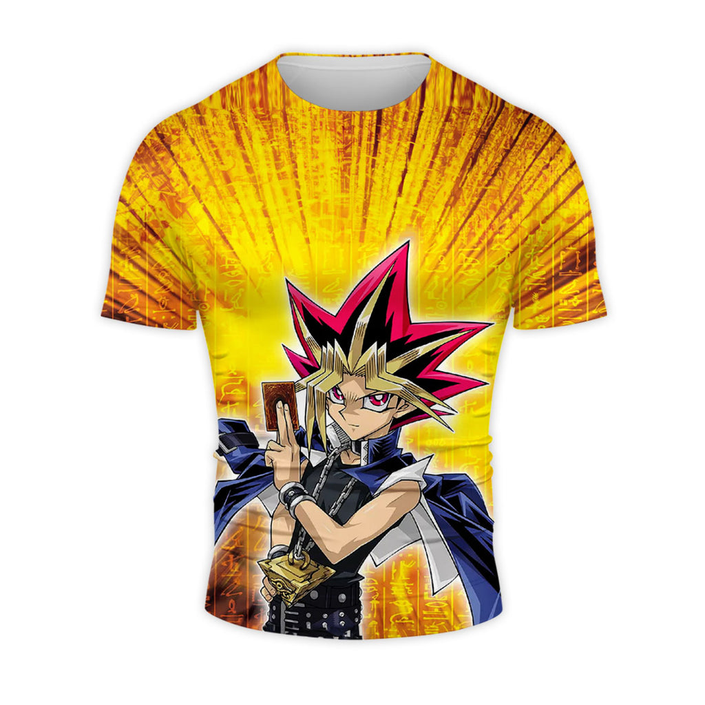 Yugioh Yami Yugi Holding Yellow Card Anime Apparel