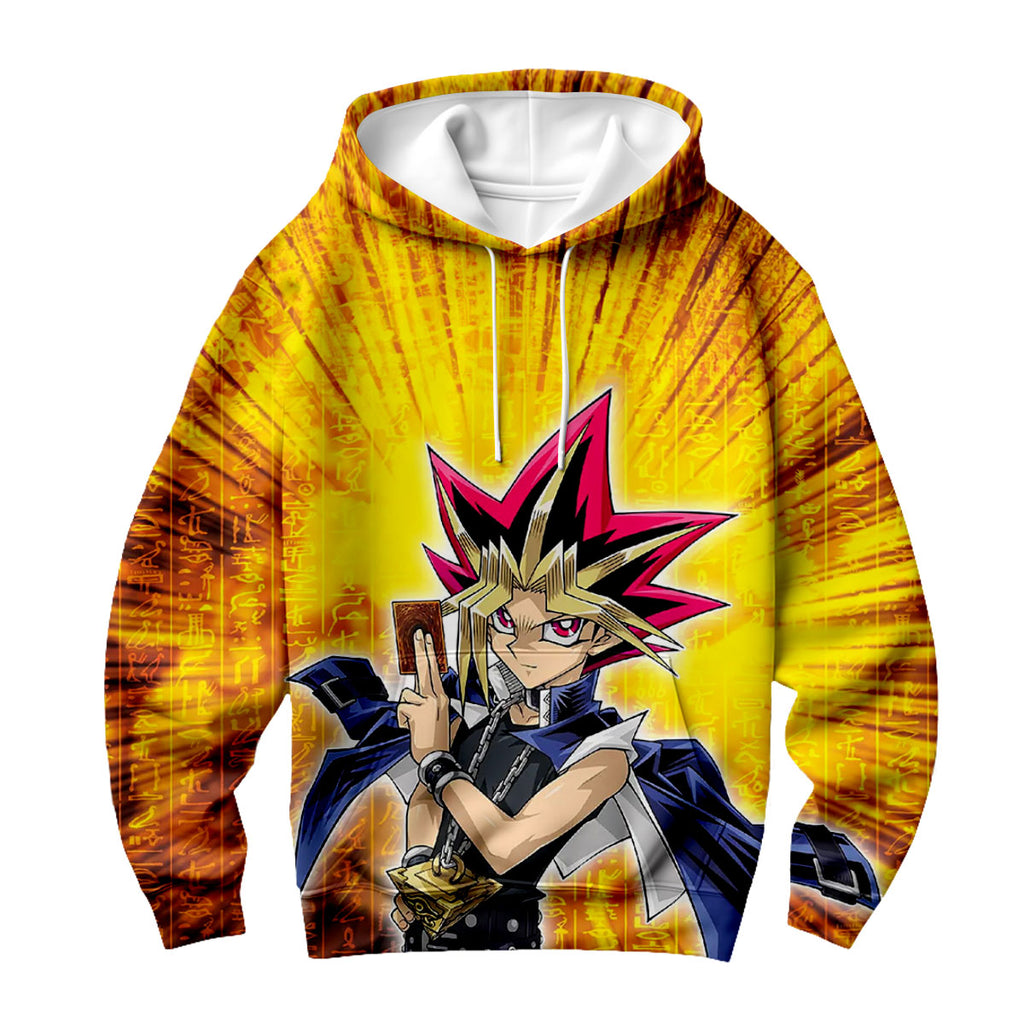 Yugioh Yami Yugi Holding Yellow Card Anime Apparel