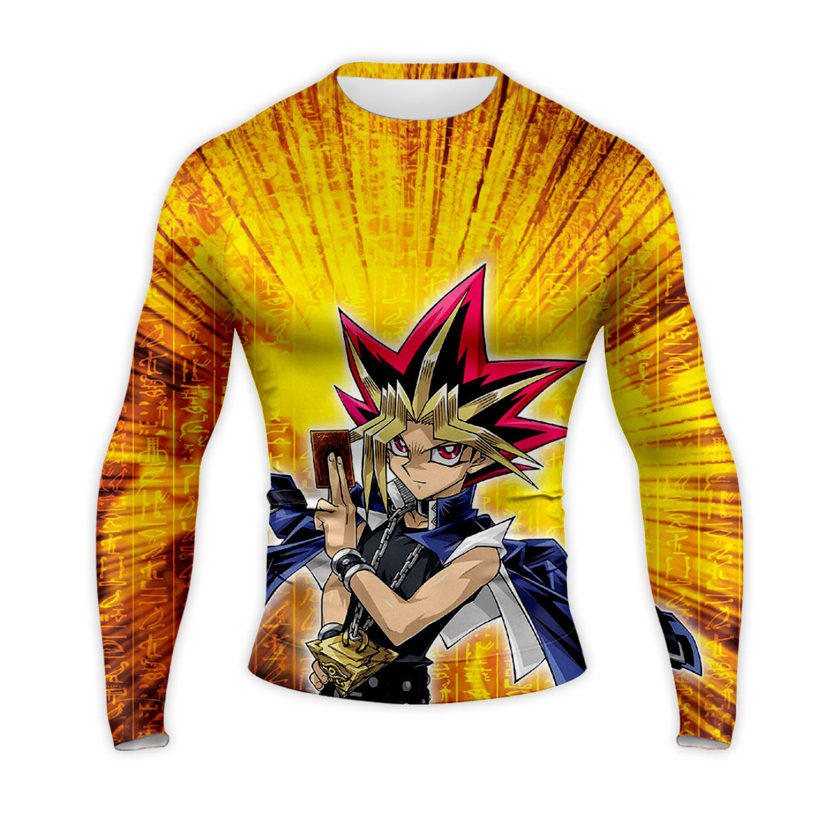 Yugioh Yami Yugi Holding Yellow Card Anime Apparel