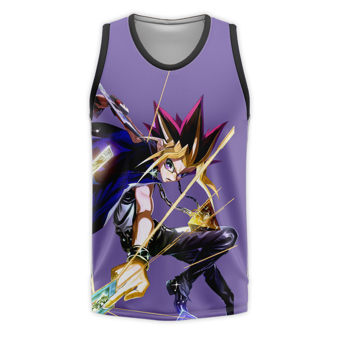 Yugioh Yami Yugi In Action With Purple Aura Anime Apparel