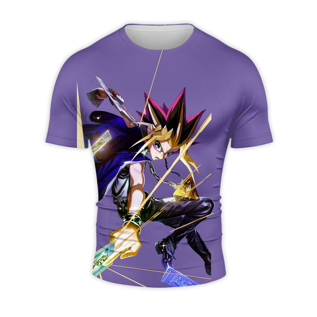 Yugioh Yami Yugi In Action With Purple Aura Anime Apparel