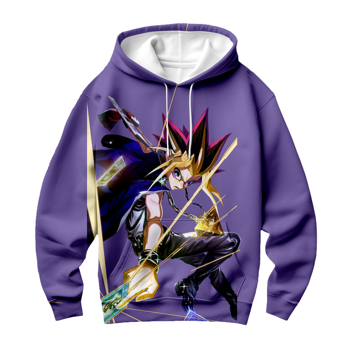 Yugioh Yami Yugi In Action With Purple Aura Anime Apparel