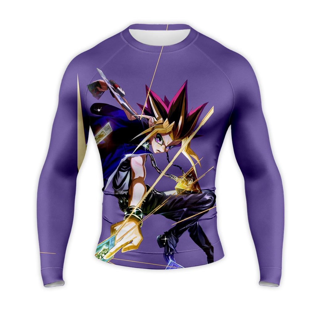 Yugioh Yami Yugi In Action With Purple Aura Anime Apparel