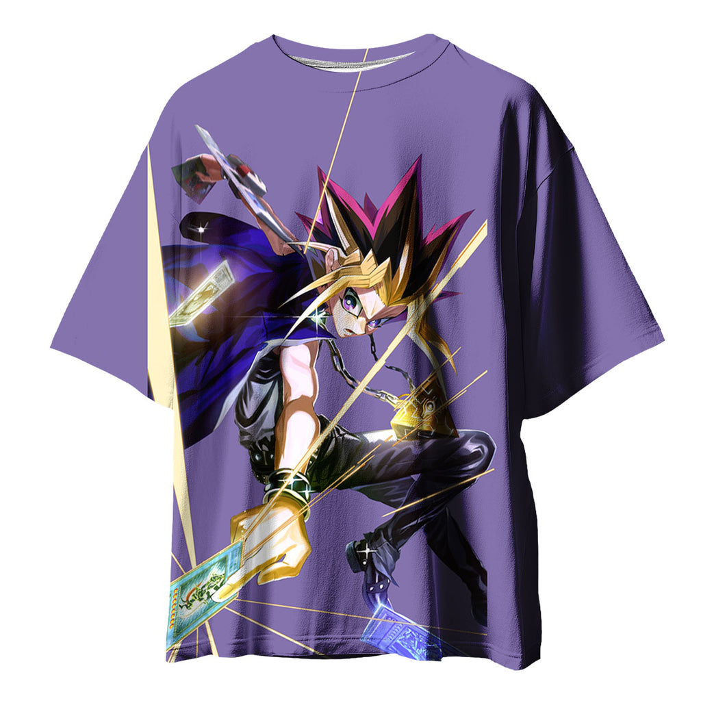 Yugioh Yami Yugi In Action With Purple Aura Anime Apparel