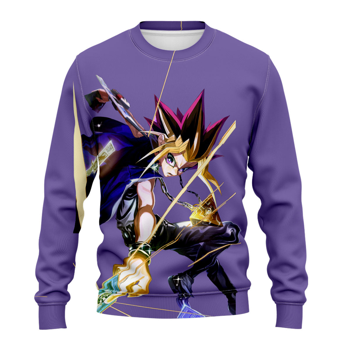 Yugioh Yami Yugi In Action With Purple Aura Anime Apparel