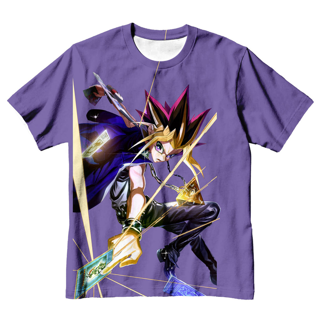 Yugioh Yami Yugi In Action With Purple Aura Anime Apparel