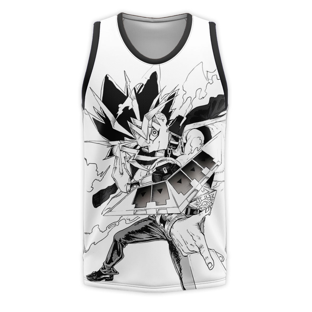Yugioh Yami Yugi Posing In Black And White Photo Anime Apparel