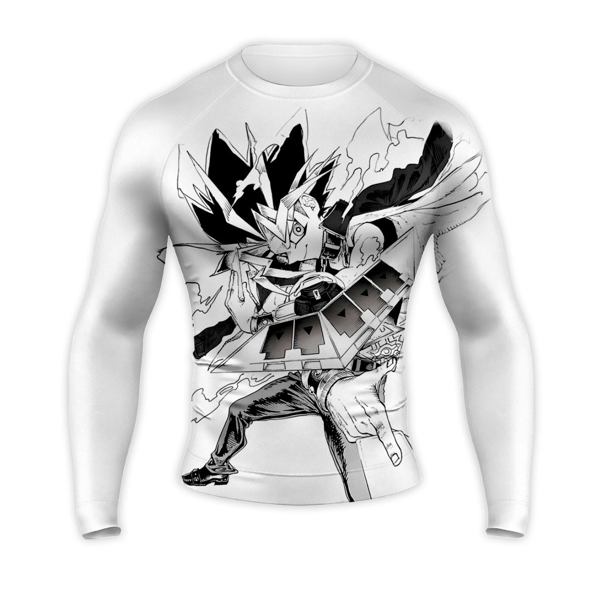 Yugioh Yami Yugi Posing In Black And White Photo Anime Apparel