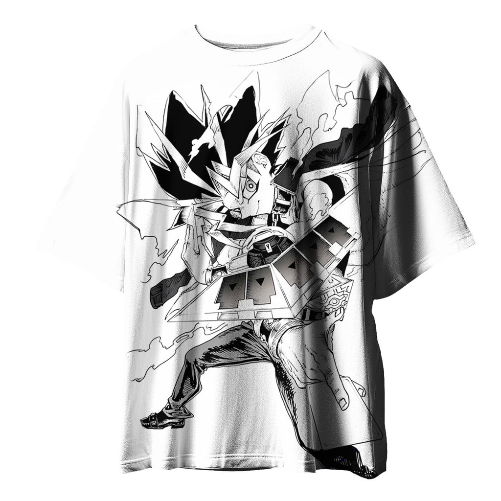 Yugioh Yami Yugi Posing In Black And White Photo Anime Apparel
