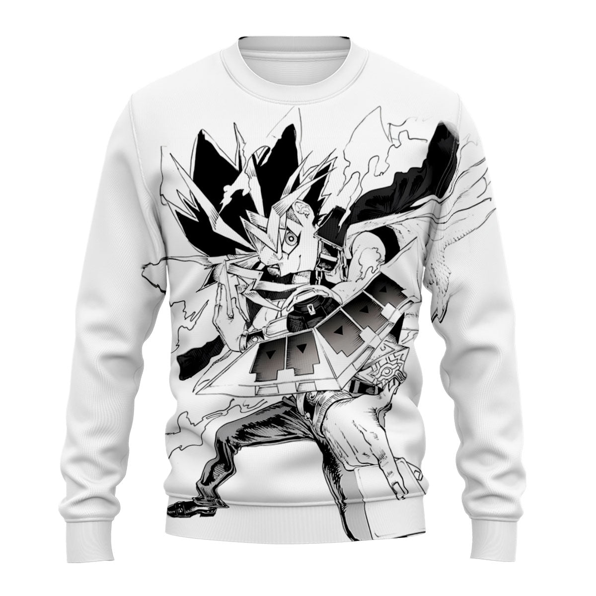 Yugioh Yami Yugi Posing In Black And White Photo Anime Apparel