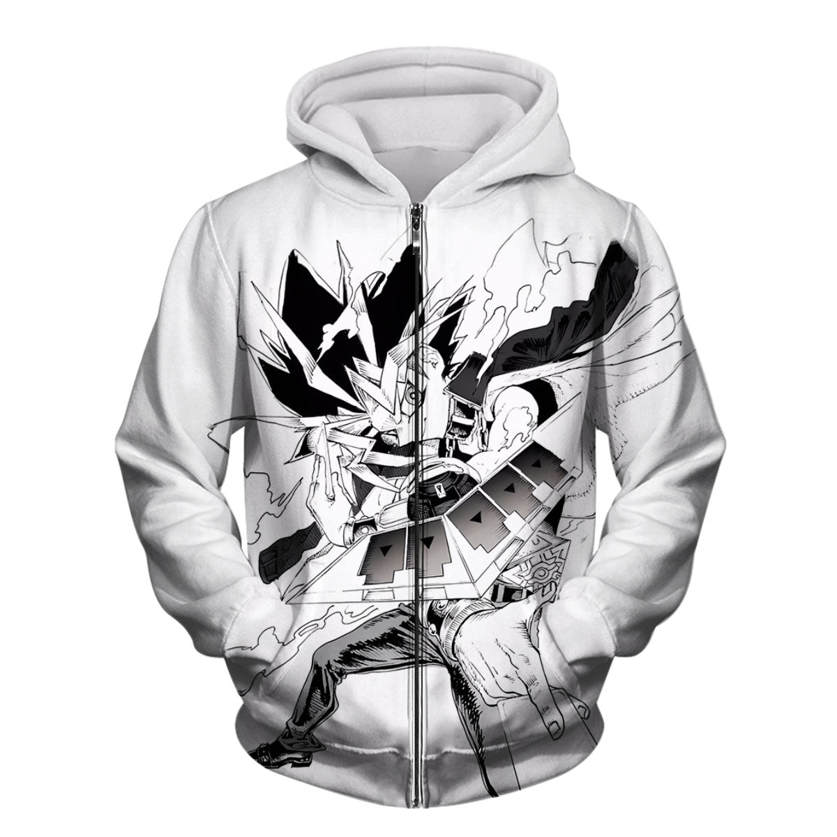 Yugioh Yami Yugi Posing In Black And White Photo Anime Apparel
