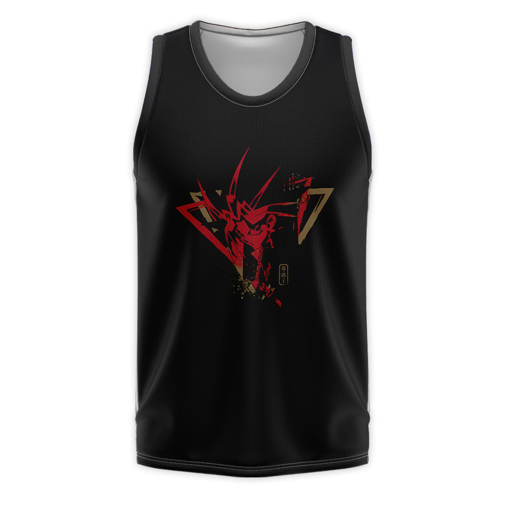 Yugioh Yami Yugi Red Outline Silhouette Anime Apparel