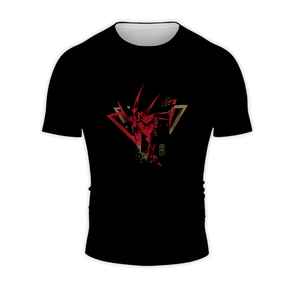 Yugioh Yami Yugi Red Outline Silhouette Anime Apparel