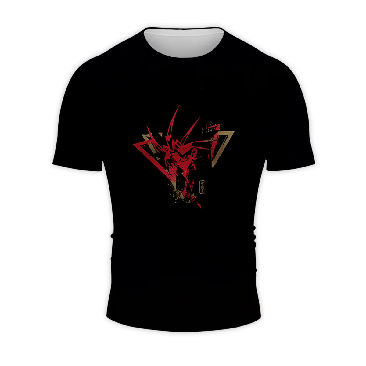 Yugioh Yami Yugi Red Outline Silhouette Anime Apparel
