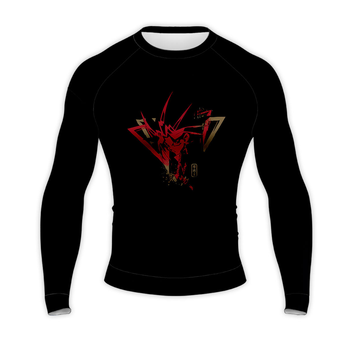 Yugioh Yami Yugi Red Outline Silhouette Anime Apparel