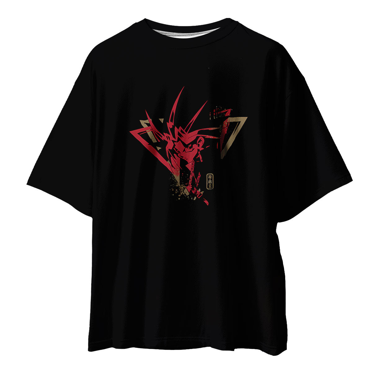 Yugioh Yami Yugi Red Outline Silhouette Anime Apparel