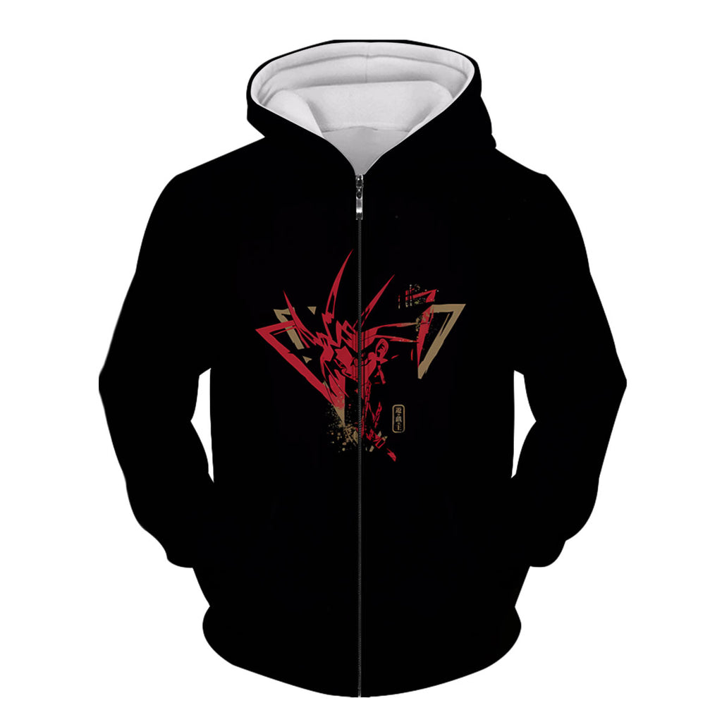 Yugioh Yami Yugi Red Outline Silhouette Anime Apparel